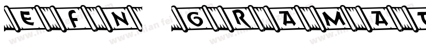 EFN Gramatyk Bold字体转换